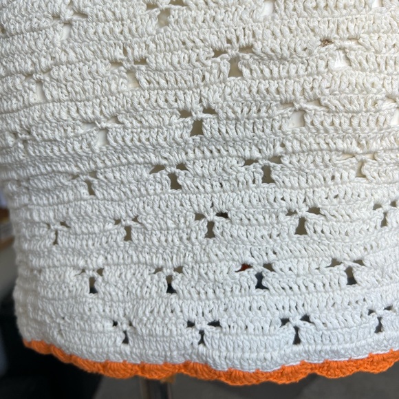 NEW!! $320 Isabelle Quinn - Ramona Crochet Set - Ivory/Citrus- HAND MADE - Picture 13 of 15